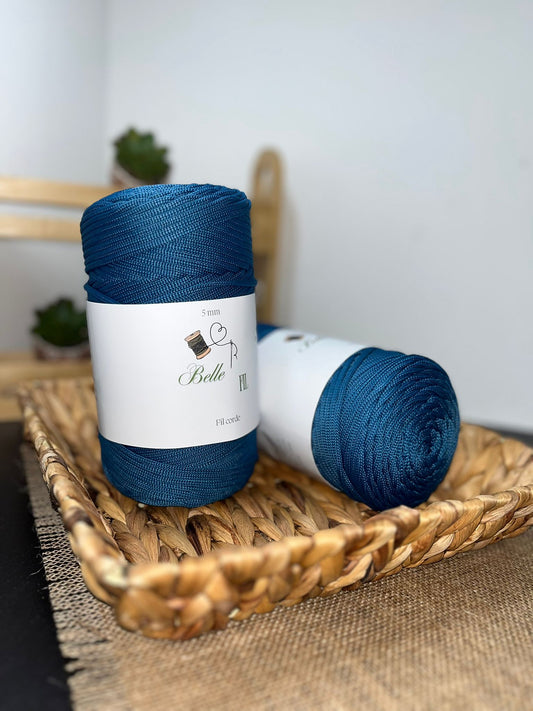 Fil corde bleu jean foncé